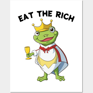 Eat The Rich Frog Posters and Art